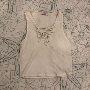 Lace up top